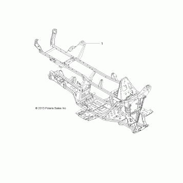 CHASSIS, FRAME - A14DH57AA/AJ (49ATVFRAME14SP570TRG)