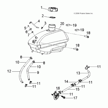 BODY, FUEL TANK ASM. - A08KA09AB/AC/AD (49ATVFUEL07OTLW90)