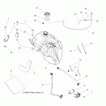 FUEL TANK - A07TH76AU/TN76AF/AL/AU (49ATVFUEL07X2800)
