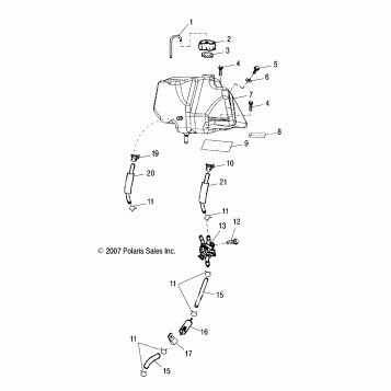 BODY, FUEL TANK ASM. - A14PB20AF (49ATVFUEL08PHX)