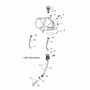 BODY, FUEL TANK ASM. - A10PB20EB (49ATVFUEL08PHXQD)