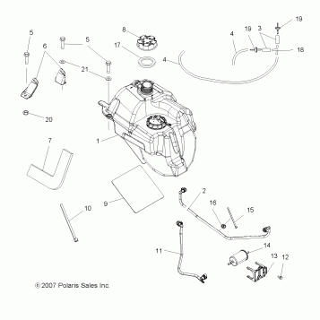 BODY, FUEL TANK ASM. - A09DN50AB/AZ (49ATVFUEL08SPX25)