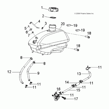 BODY, FUEL TANK ASM. - A10KA09AB/AD (49ATVFUEL09OUT90)