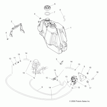BODY, FUEL TANK - A09LB27AA (49ATVFUEL09SP300)
