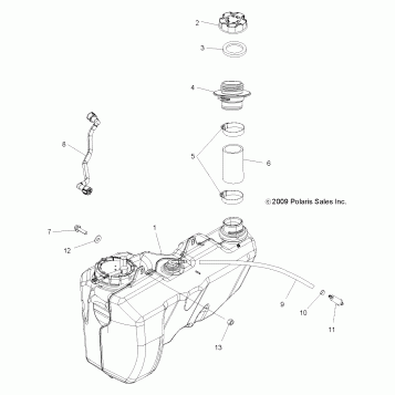 BODY, FUEL TANK - A10ZX85AK/AL/AS/AT/AX (49ATVFUEL10SPXP550)