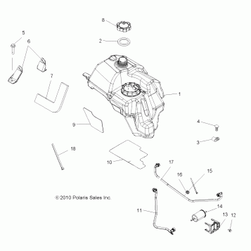 BODY, FUEL TANK ASM. - A11MN50ET (49ATVFUEL11SP500TR)
