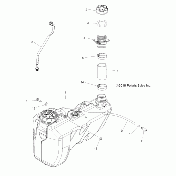 BODY, FUEL TANK - A11DX85AF/AG/AZ (49ATVFUEL11SPTRG550)