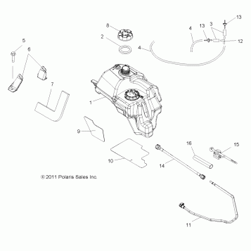 BODY, FUEL TANK ASM. - A12MH76FF (49ATVFUEL126X6)
