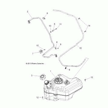 BODY, FUEL TANK - A16DAA32A1/A7 (49ATVFUEL14325)