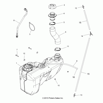 BODY, FUEL TANK - A14GH9EAW (49ATVFUEL14SCRAM)