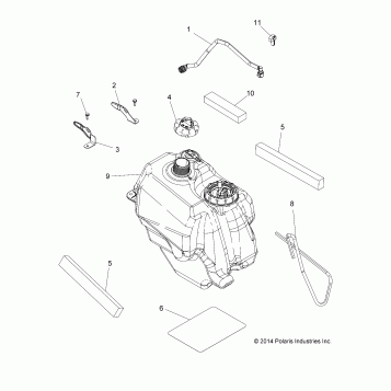 BODY, FUEL TANK ASM. - A15SEE57AA/AC/AJ (49ATVFUEL15570SP)