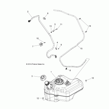 BODY, FUEL TANK - A16DAA57A5/A7/L2/E57A9/E57AM (49ATVFUEL15ACE570)