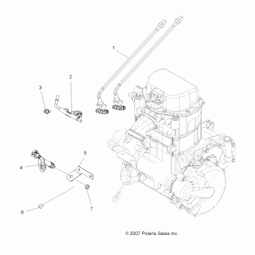 ENGINE, FUEL INJECTOR - A10CL76AA (49ATVFUELINJECT08SP800EFI)