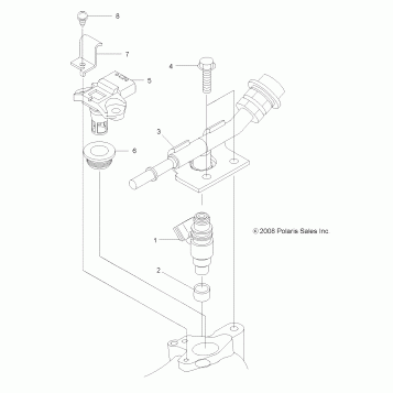 ENGINE, FUEL INJECTOR - A10DX55AL/AF (49ATVFUELINJECT09SPXP550)