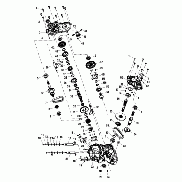 GEARCASE (Service Replacement Asm.) - A00CD50FA (49ATVGEARCASE00MAG500)