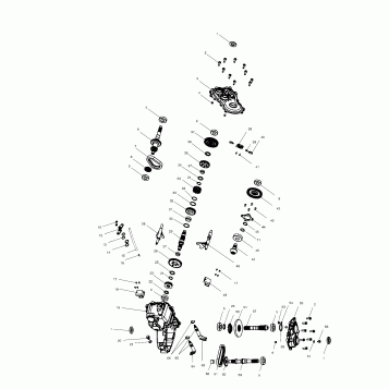 GEARCASE (Service Replacement Asm.) - A02CB50FC (49ATV\GEARCASE02MAG2X4)