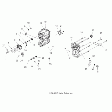 DRIVE TRAIN, MAIN GEARCASE - A08MN76AF/AL/AQ/AR/AS/AT/AX (49ATVGEARCASE08SP800EFI)