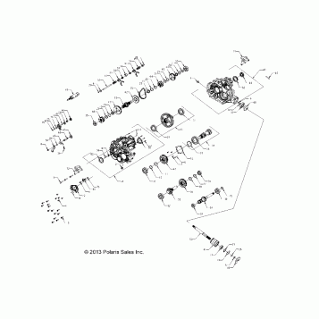 DRIVE TRAIN, MAIN GEARCASE - A14BH33AJ (49ATVGEARCASE1333106)
