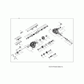 DRIVE TRAIN, MAIN GEARCASE - A15DAA57AJ/AH/EAK (49ATVGEARCASE1333143)