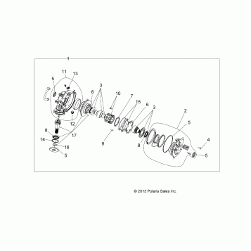 DRIVE TRAIN, FRONT GEARCASE - A22SEK57AD (1333239)