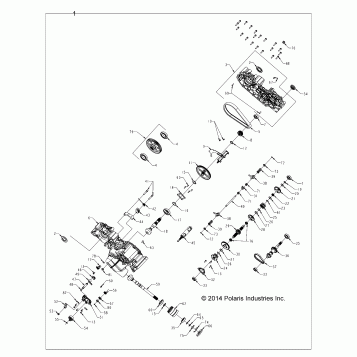 DRIVE TRAIN, MAIN GEARCASE - A15SEA32AA/AH (49ATVGEARCASE1333303)