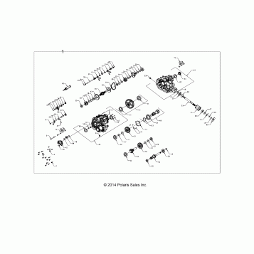DRIVE TRAIN, MAIN GEARCASE - A15DAA32AA/AJ (49ATVGEARCASE1333376)