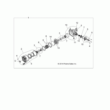 DRIVE TRAIN, FRONT GEARCASE INTERNALS - A19SVA85BG (1333391)