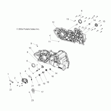 TRANSMISSION - A07MH46AA/AZ (49ATVGEARCASESP450)