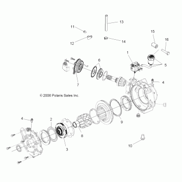 GEARCASE, FRONT (ACTIVE DESCENT CONTROL)(If Built Before 7/17/06) - MN76AF/AT/AY (49ATVGEARCASEFWBD800EFI)