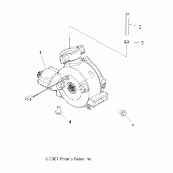 DRIVE TRAIN, FRONT GEARCASE MOUNTING - A08LH27AW/AX/AZ (49ATVGEARCASEMTG08SP3)