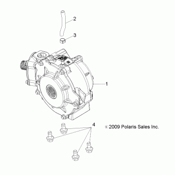 DRIVE TRAIN, FRONT GEARCASE MOUNTING - A12NG50AA (49ATVGEARCASEMTG10SCRAM)