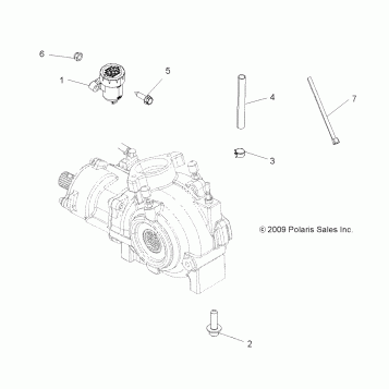 DRIVE TRAIN, GEARCASE MOUNTING, FRONT - A14ZN8EAB/C/I/M/P/S (49ATVGEARCASEMTG10SPXP550)