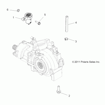 DRIVE TRAIN, GEARCASE MOUNTING, FRONT - A12ZN8EFK/EFO (49ATVGEARCASEMTG12SP850F)
