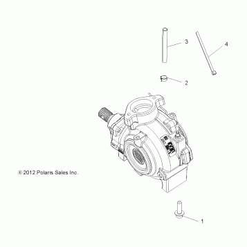 DRIVE TRAIN, GEARCASE MOUNTING, FRONT - A19SVA85BG (49ATVGEARCASEMTG13850SCRAM)