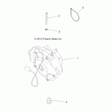 DRIVE TRAIN, FRONT GEARCASE MOUNTING - A19SJE57BH (49ATVGEARCASEMTG13SP500F)