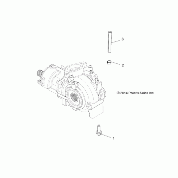DRIVE TRAIN, GEARCASE MOUNTING, FRONT - A16SYE95AK/AP