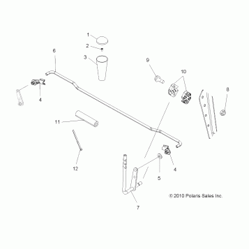 DRIVE TRAIN, GEAR SELECTOR - A12MH50FF/FX/FY (49ATVGEARSELECT11SP500)