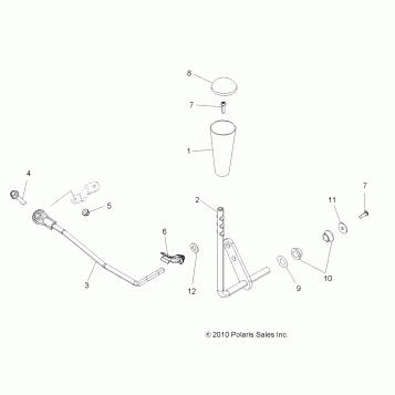DRIVE TRAIN, GEAR SELECTOR - A12DN5EAF/EAR (49ATVGEARSELECT11SPTRGEPS550I)