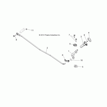 DRIVE TRAIN, GEAR SELECTOR - A18DAA50B7 (49ATVGEARSELECT15325)