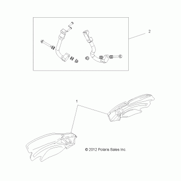 BODY, HANDGUARDS - A14ZN8EAP (49ATVGUARD13850SCRAM)