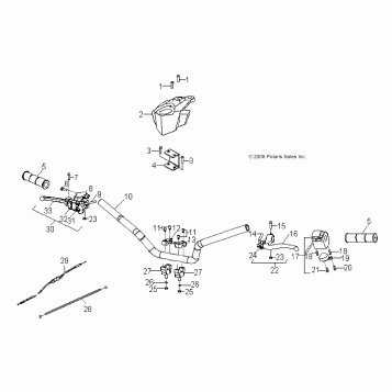 STEERING, HANDLEBAR - A14KA05AD/AF (49ATVHANDLEBAR07PRED50)