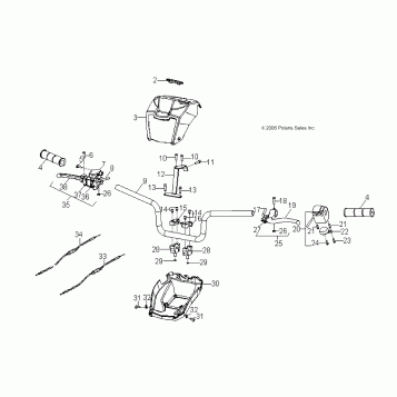 STEERING, HANDLEBAR - A08FA09AA/AB/AC (49ATVHANDLEBAR08SP90)