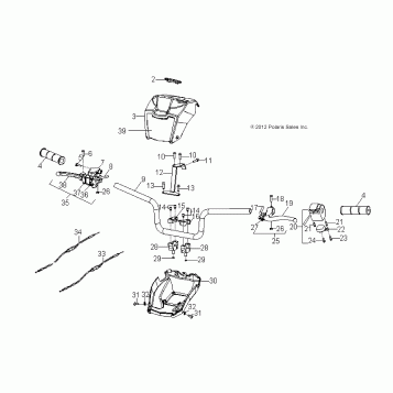 STEERING, HANDLEBAR - A16YAF09AA (49ATVHANDLEBAR13SP90)