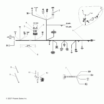 ELECTRICAL, WIRE HARNESSES - A08GP52AA (49ATVHARNESS08OUT525)