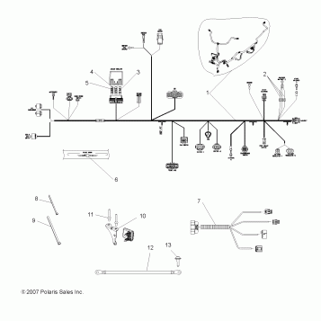 ELECTRICAL, WIRE HARNESSES - A08GJ52AA/AB/AC (49ATVHARNESS08OUT525S)