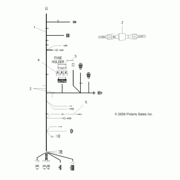 ELECTRICAL, HARNESSES - A08LH27AW/AX/AZ (49ATVHARNESS08SP300)