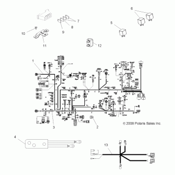 ELECTRICAL, HARNESSES - A08MN76AF/AL/AQ/AR/AS/AT/AX (49ATVHARNESS08SP800)