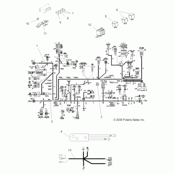 ELECTRICAL, HARNESSES - A08TN50AT/AX/AZ (49ATVHARNESS08SPX2)