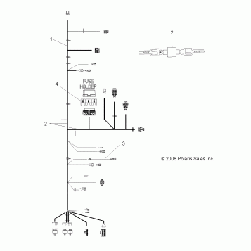 ELECTRICAL, HARNESSES - A09LB27AA (49ATVHARNESS09HAWK)