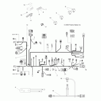 ELECTRICAL, HARNESSES - A09MN50ET (49ATVHARNESS09SP500TR)